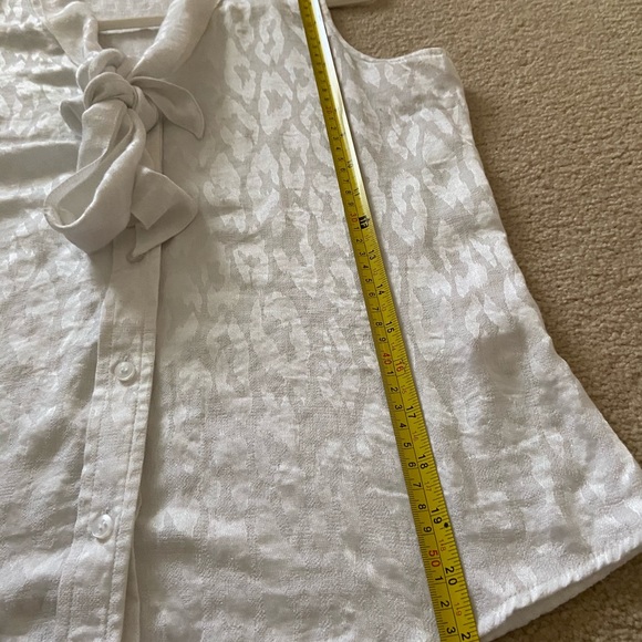 {Calvin Klein} leopard print white top - Picture 7 of 7